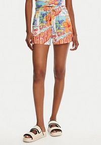 Szorty Banana Moon białe damskie Materiałowe