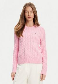 Kardigan Tommy Hilfiger różowy 