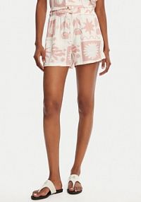 Szorty Banana Moon różowe damskie Materiałowe