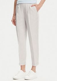 Spodnie eleganckie United Colors Of Benetton szare damskie Materiałowe