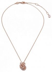 Naszyjnik Swarovski złoty różowy 