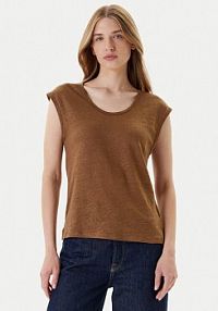 T-shirt United Colors Of Benetton brązowy damski 