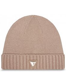 Czapka zimowa Guess beżowa damska 