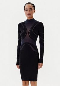 Sukienka koktajlowa Wolford granatowa 