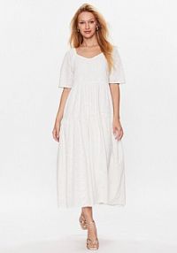 Sukienka codzienna YAS biała 