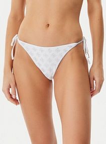 Strój kąpielowy Guess biały Dół od bikini