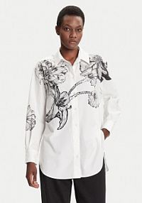 Koszula Desigual biała damska Byn Lacroix 25WWCW07  Loose Fit