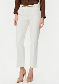 Spodnie eleganckie Marciano Guess białe damskie Materiałowe