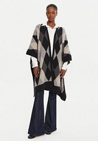 Ponczo Barbour szare 