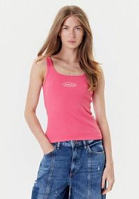 Top Guess Jeans różowy damski 