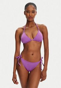 Strój kąpielowy EA7 Emporio Armani fioletowy Bikini