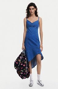 Sukienka jeansowa Desigual niebieska 