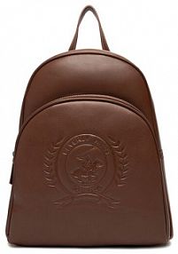 Plecak Beverly Hills Polo Club brązowy damski 