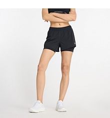 Szorty sportowe New Balance czarne/białe/brązowe/czerwone WS41287BK