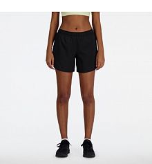 Szorty sportowe New Balance czarne/brązowe/czerwone WS41228BK