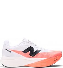 Buty do biegania New Balance białe/pomarańczowe damskie FuelCell SC Elite V5 WRCELLR5