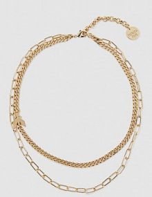 Naszyjnik Double Chain złoty PATRIZIA PEPE