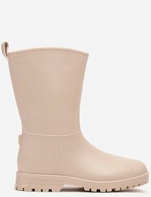 Beżowe Casualowe kalosze Dirrive Renee damskie