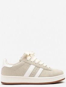 Beżowe sneakersy Ozdobione Paskami Dolirenna Renee damskie