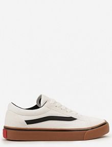 Biało-Beżowe tenisówki z Boczną Naszywką Simeris Renee damskie