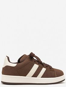 Brązowe sneakersy Ozdobione Paskami Dolirenna Renee damskie