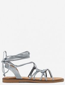 Niebieskie Klasyczne sandały Typu Rzymianki Anivena ciaodeo damskie