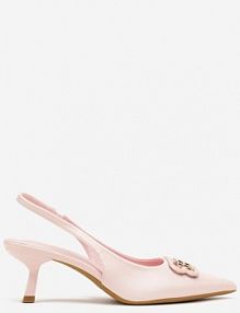 Różowe sandały na Kaczuszce z Odsłoniętą Piętą Tirreina Renee