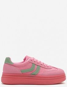 Fuksjowe sneakersy Typu Kultowe Tenisówki na Niskiej Platformie Olritia ideal damskie