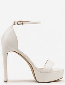Białe Szpilki na Platformie w Klasycznym Stylu Addsea ciaodeo