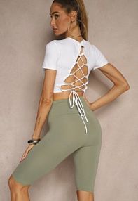 Zielone Klasyczne szorty o Fasonie Kolarek Livindra ideal damskie