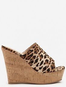 Panterkowe klapki na Platformie i Koturnie Glesana ciaodeo