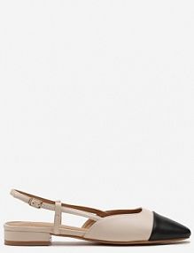 Jasnobeżowe Klasyczne sandały na Płaskiej Podeszwie bez Pięty Zapinane przy Kostce Sadria Renee damskie