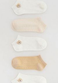 5 pack skarpet Reserved białe damskie 014FB-01X