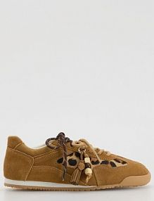 Skórzane sneakersy Reserved beżowe damskie 026FG-80X