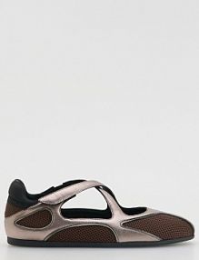 Sportowe baleriny z siateczką Reserved brązowe 029IJ-89X