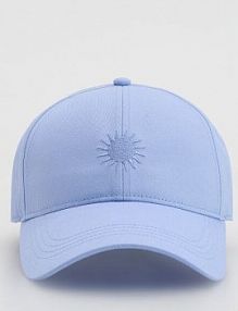 Czapka z daszkiem z haftem Reserved niebieska damska 031IJ-50X