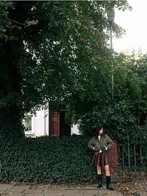 Bomberka z dodatkiem wełny Reserved zielona 035HV-78M