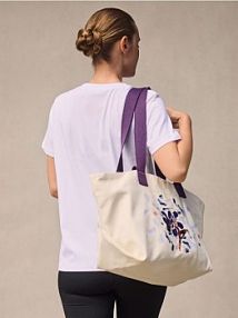 Płócienna torebka shopper Reserved biała 037IJ-01X