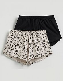 Szorty piżamowe 2 pack Reserved czarna damska 052EY-99X