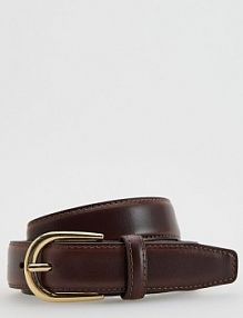 Skórzany pasek z klamrą Reserved brązowy damski 055FD-89X