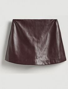 Spódnico-szorty z imitacji skóry Reserved czerwone 0868A-53X