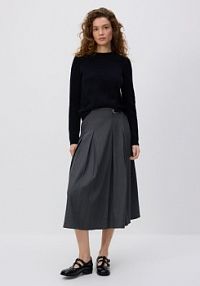 Plisowana spódnica midi Reserved szara 089GG-85X