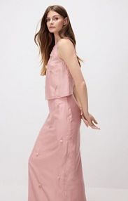 Spódnica z aplikacją Reserved różowa 090IT-39X