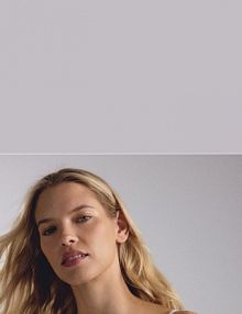 Miękki biustonosz z haftem Reserved różowy 140EZ-03X