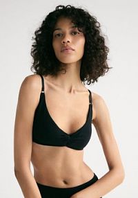 Miękki biustonosz z fiszbinami Reserved czarny 149EZ-99X