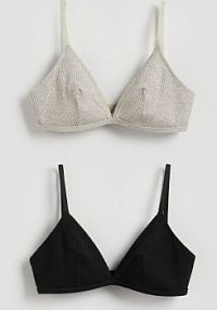 Miekki biustonosz 2 pack Reserved czarny 153EZ-99X