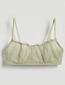 Miękki biustonosz Reserved zielony 160EZ-70X