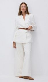 Skórzane baleriny Reserved beżowe 175CQ-80X