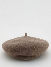 Wełniany beret Reserved brązowy 182FD-74X