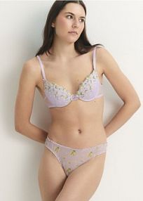 Siateczkowe majtki stringi 3 pack Reserved fioletowe 207CO-48X